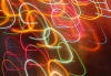 Christmas lights streaks 1