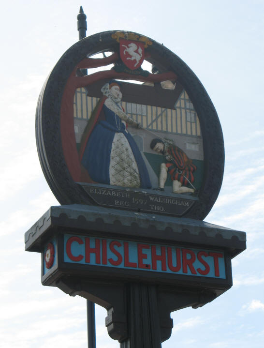 Village sign, Chislehurst, Kent