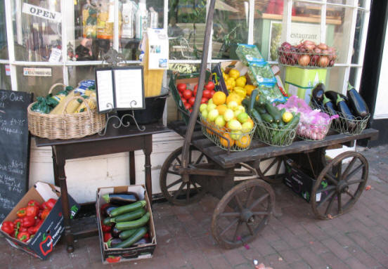 Fruit barrow, The Pantiles, Tonbridge Wells, Kent