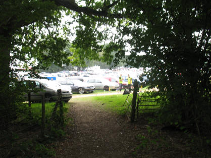 Wrotham boot fair through trees