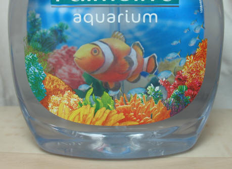 Aquarium handwash bottle fish