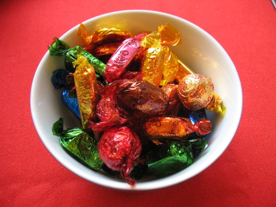 Colourful Christmas sweets