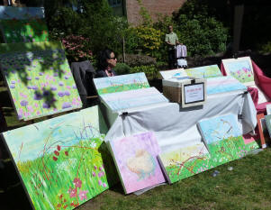 Petts Wood May Fayre - paintings stall