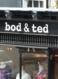 Bod & Ted shop sign, Tunbridge Wells