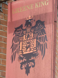 Greene King pub sign eagle, Tunbridge Wells