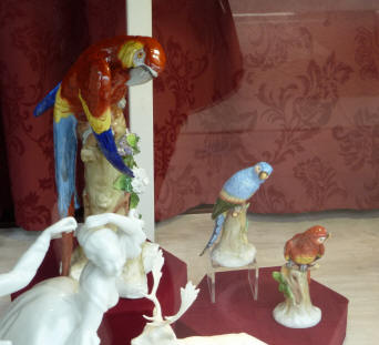 Ceramic parrots, Tunbridge Wells