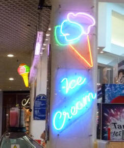 Ice cream sign