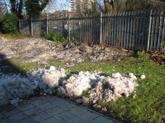 Remains of old snow