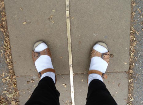 Greenwich Park - Meridian Line below courtyard 2