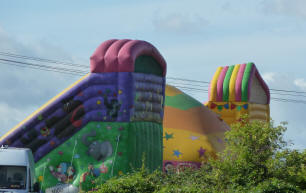 Pedham Place boot fair bouncy castle