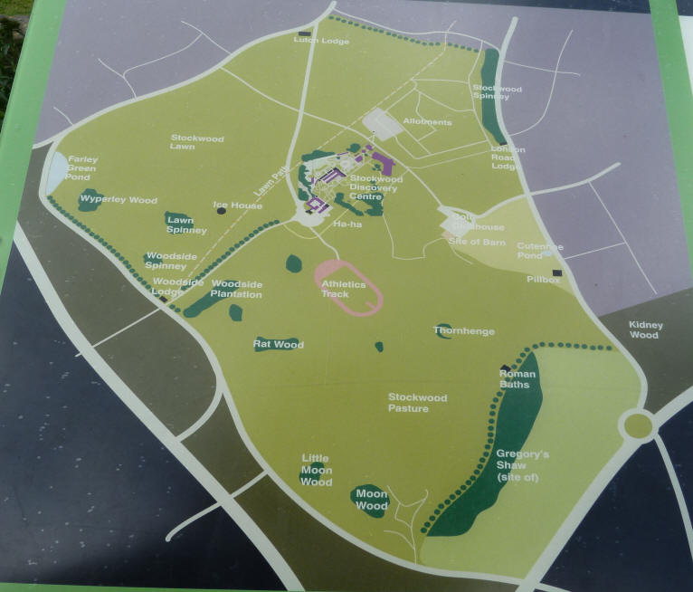 Stockwood Park map, Luton