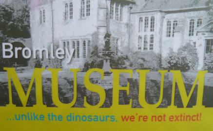 Bromley Museum poster re dinosaurs
