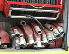 Petts Wood May Fayre - Fire engine hoses