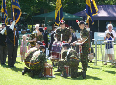 Priory Gardens Jubilee Fair - Drum Head service