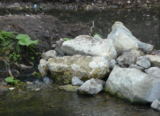 New weir on River Cray