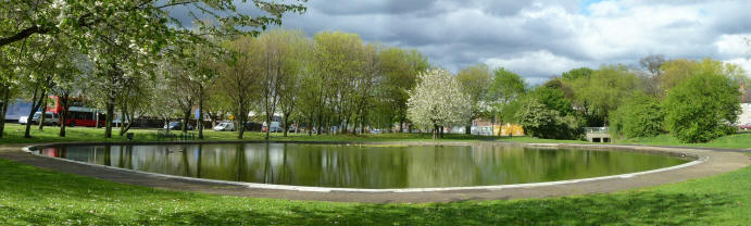 Boating pond near Kent Road