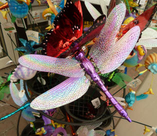 Dragonfly garden ornaments