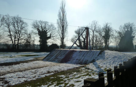 Poverest Recreation Ground snowy playground