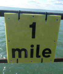 Southend Pier one mile marker