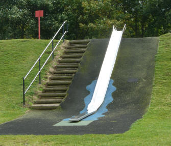 Thames Barrier - children's slide