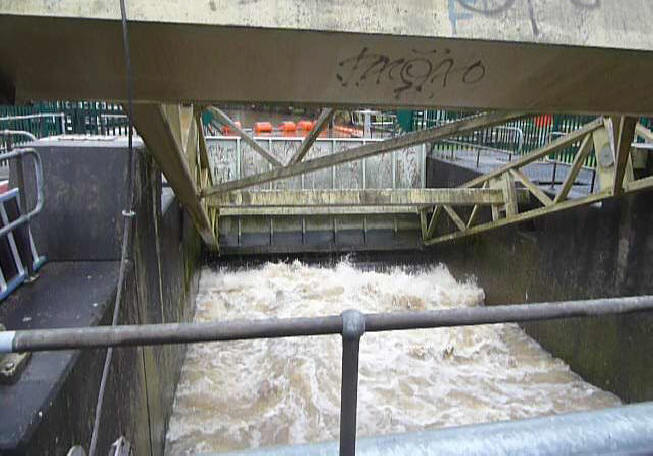 Town Lock weir gate