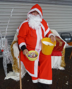 Father Christmas smiling