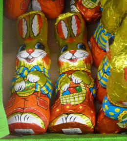 Chocolate Easter bunnies