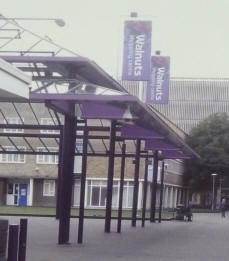 Shopping centre before demolition