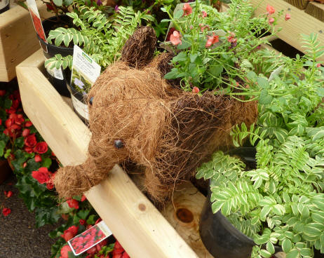 Coir elephant decoration