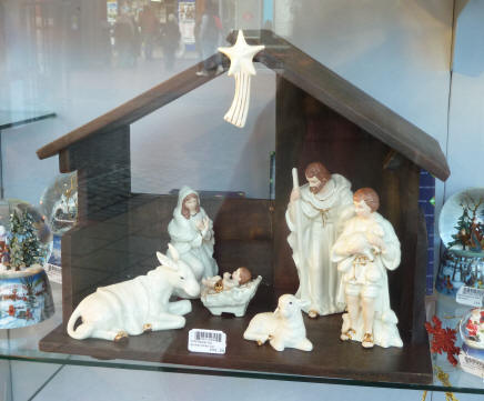 Christmas decorations - nativity scene white