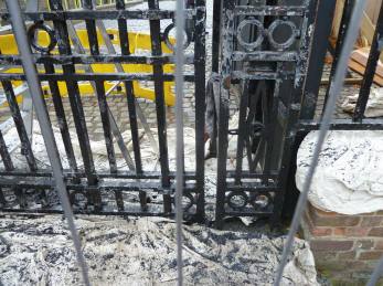 Greenwich Park - paint stripping Observatory gates