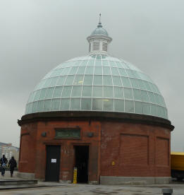 Foot tunnel stairs building