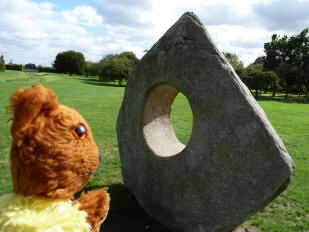 Hall Place stone sculpture