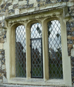 Hall Place windows with leaded lights