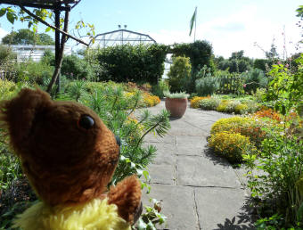 Hall Place bower in model garden