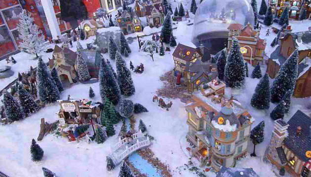 Snowy model village