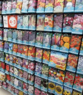 Seed packets in shop