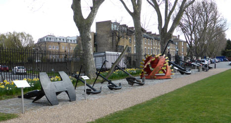 Display of old anchors