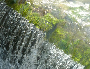 Water over weir