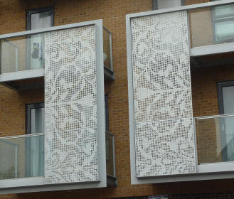 Lacy balcony screens