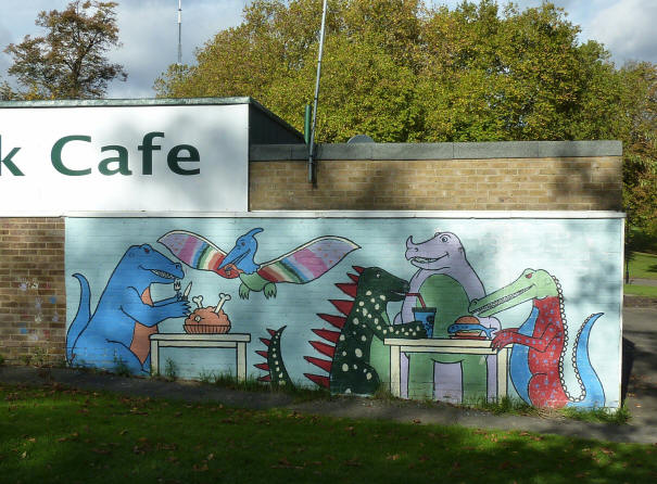 Park Cafe mural