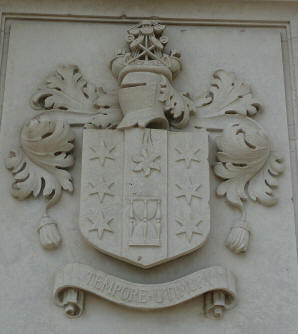 Coat of arms on war memorial Greenwich