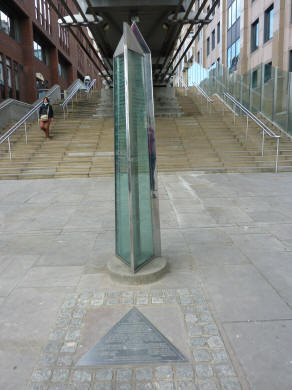 Millennium Measure glass obelisk