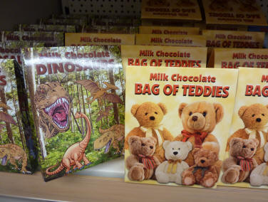 Chocolate teddies and dinosaurs