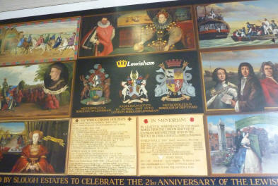 Lewisham history wall paintings