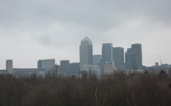 Canary Wharf from Stave Hill