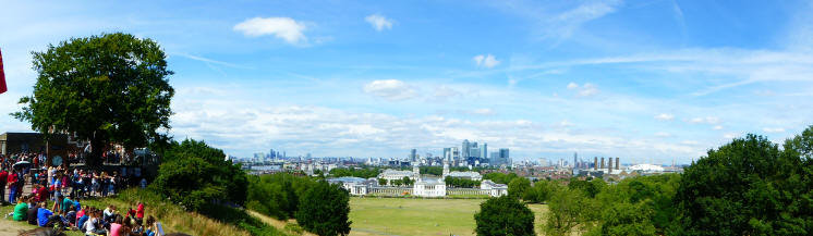 Panorama of  Greenwich from Observatory
