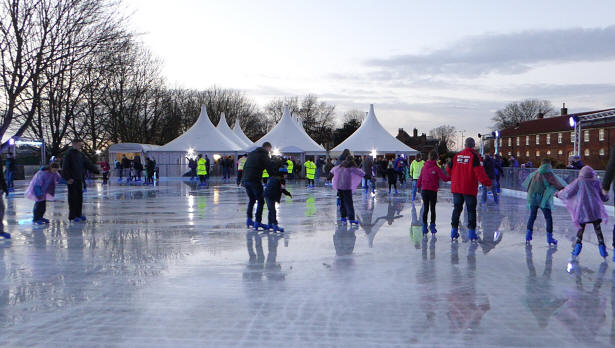 Hampton Court Palace skating rink