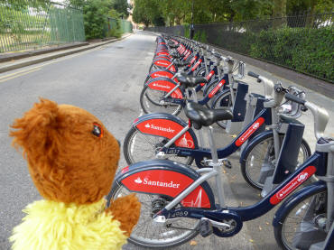 Boris Bikes at Island Gardens