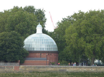 Greenwich foot tunnel Island Gardens entrance